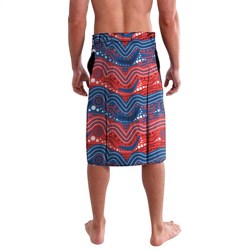 Custom Knights Lavalava Warrior Mascot With Aboriginal Indigenous