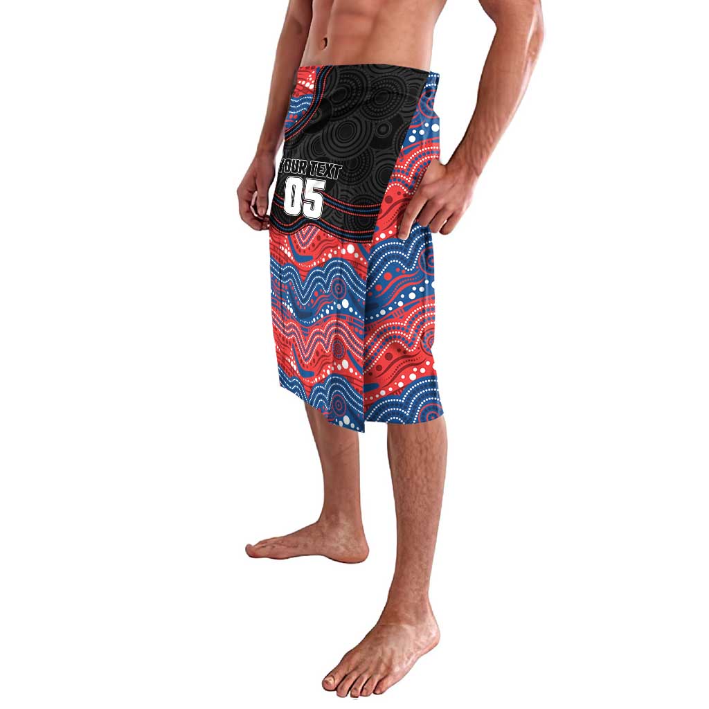 Custom Knights Lavalava Warrior Mascot With Aboriginal Indigenous