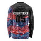 Custom Knights Long Sleeve Shirt Warrior Mascot With Aboriginal Indigenous