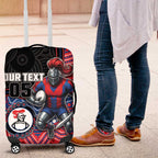 Custom Knights Luggage Cover Warrior Mascot With Aboriginal Indigenous