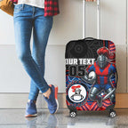 Custom Knights Luggage Cover Warrior Mascot With Aboriginal Indigenous