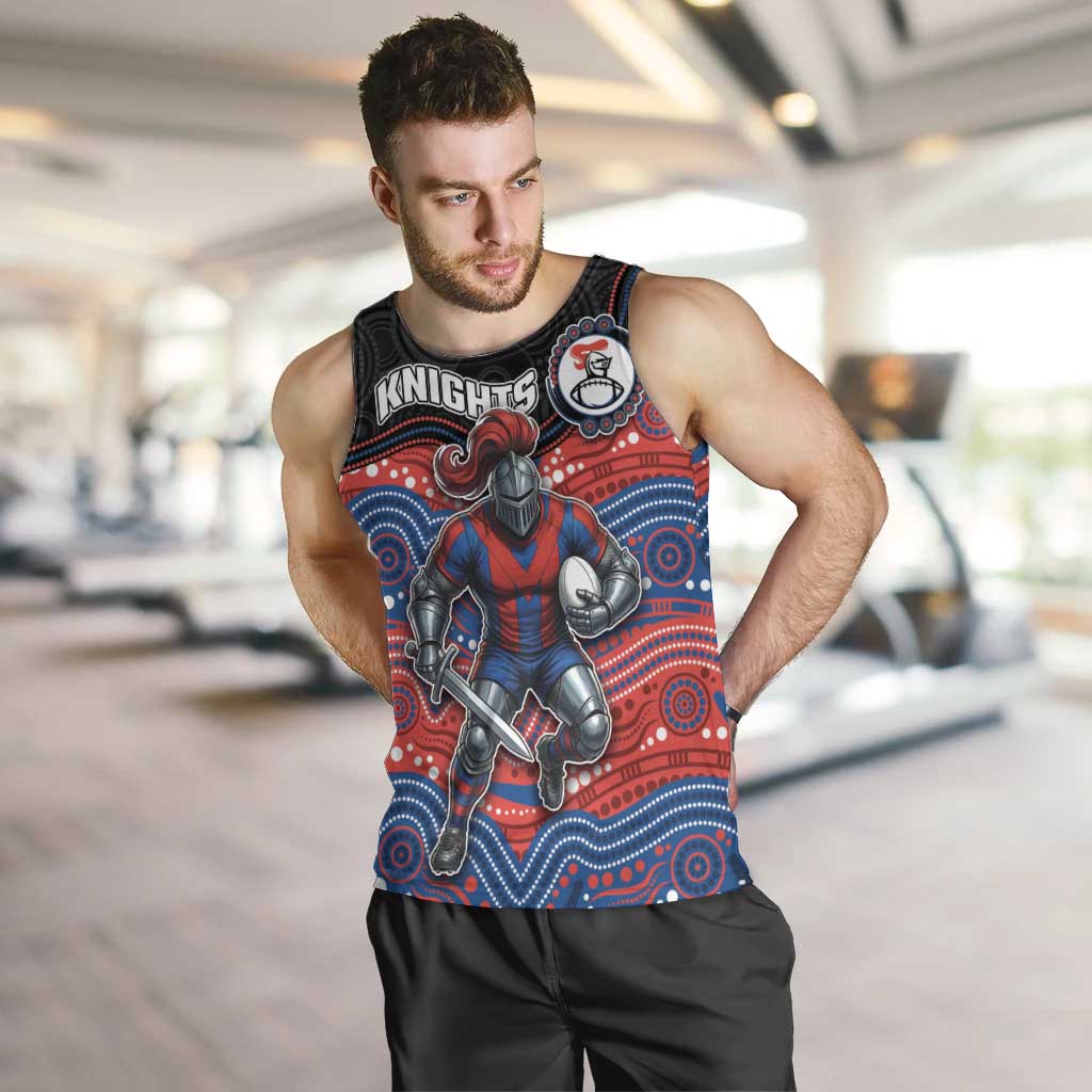 Custom Knights Men Tank Top Warrior Mascot With Aboriginal Indigenous
