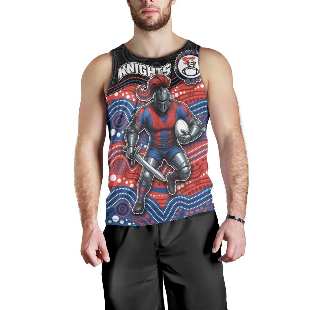 Custom Knights Men Tank Top Warrior Mascot With Aboriginal Indigenous