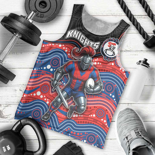 Custom Knights Men Tank Top Warrior Mascot With Aboriginal Indigenous