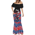 Custom Knights Mermaid Dress Warrior Mascot With Aboriginal Indigenous
