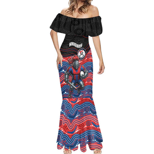 Custom Knights Mermaid Dress Warrior Mascot With Aboriginal Indigenous