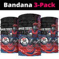Custom Knights Neck Gaiter Warrior Mascot With Aboriginal Indigenous