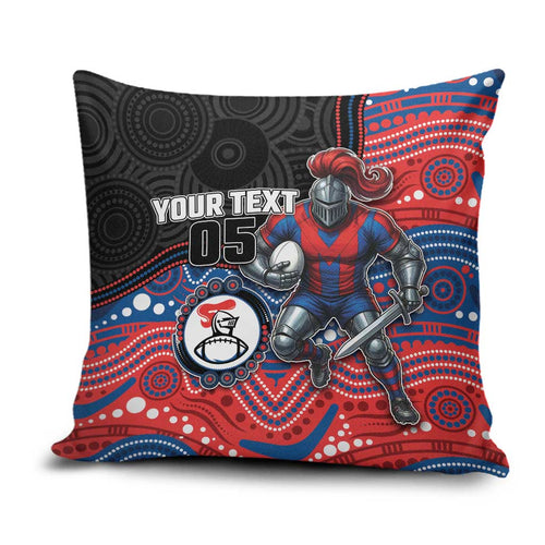 Custom Knights Pillow Cover Warrior Mascot With Aboriginal Indigenous