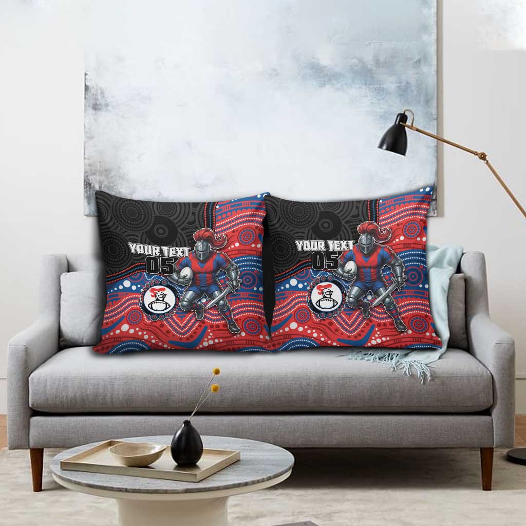 Custom Knights Pillow Cover Warrior Mascot With Aboriginal Indigenous