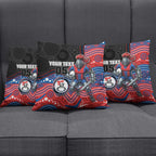 Custom Knights Pillow Cover Warrior Mascot With Aboriginal Indigenous