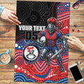 Custom Knights Puzzle Warrior Mascot With Aboriginal Indigenous
