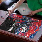 Custom Knights Puzzle Warrior Mascot With Aboriginal Indigenous
