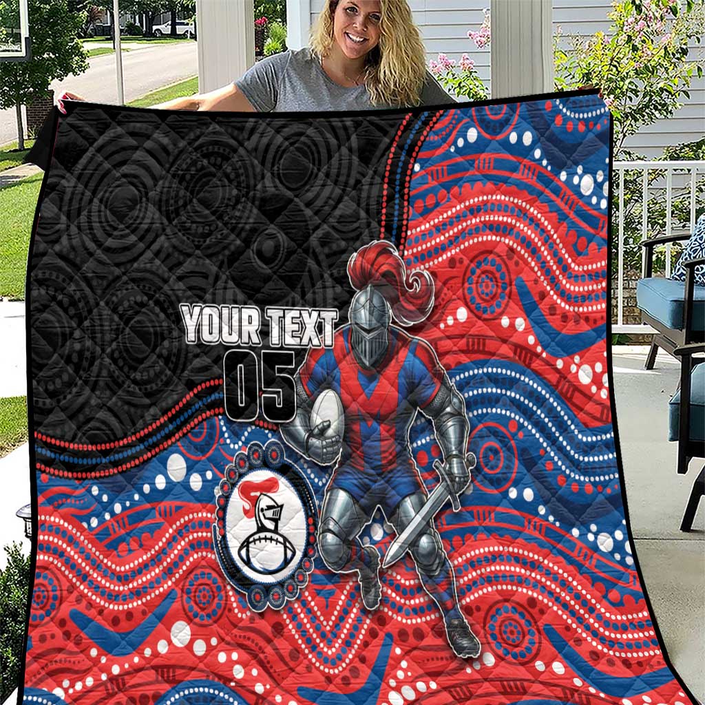 Custom Knights Quilt Warrior Mascot With Aboriginal Indigenous