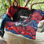 Custom Knights Quilt Warrior Mascot With Aboriginal Indigenous