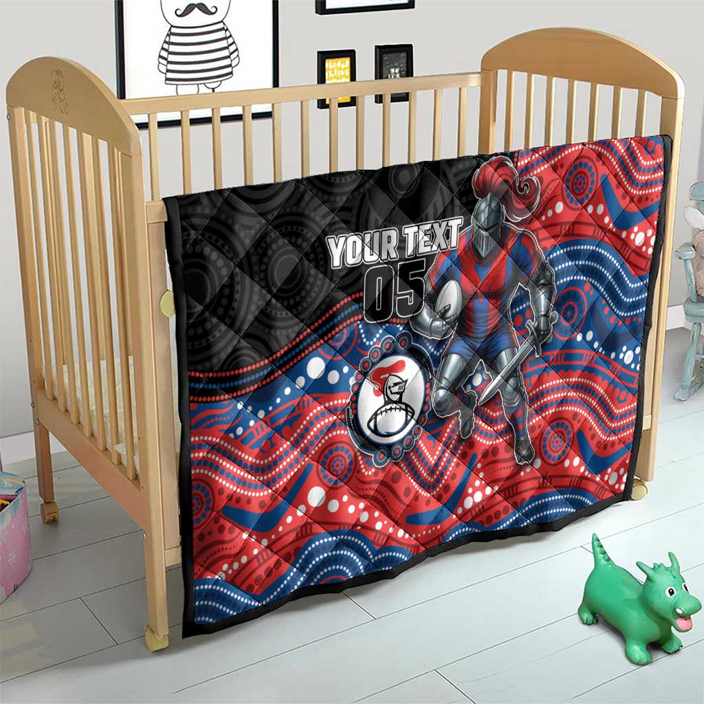 Custom Knights Quilt Warrior Mascot With Aboriginal Indigenous