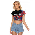 Custom Knights Raglan Cropped T Shirt Warrior Mascot With Aboriginal Indigenous