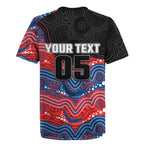 Custom Knights Rugby Jersey Warrior Mascot With Aboriginal Indigenous