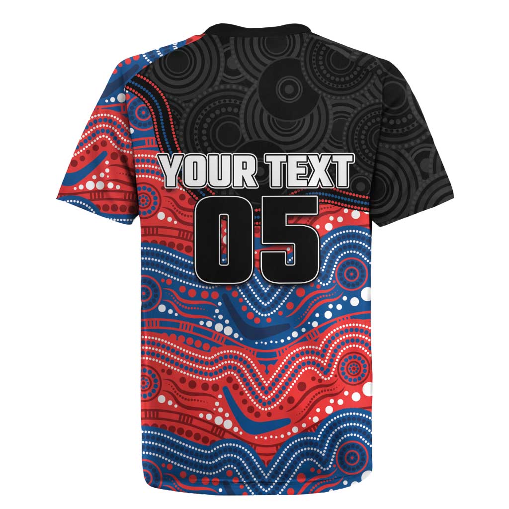 Custom Knights Rugby Jersey Warrior Mascot With Aboriginal Indigenous