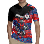 Custom Knights Rugby Jersey Warrior Mascot With Aboriginal Indigenous