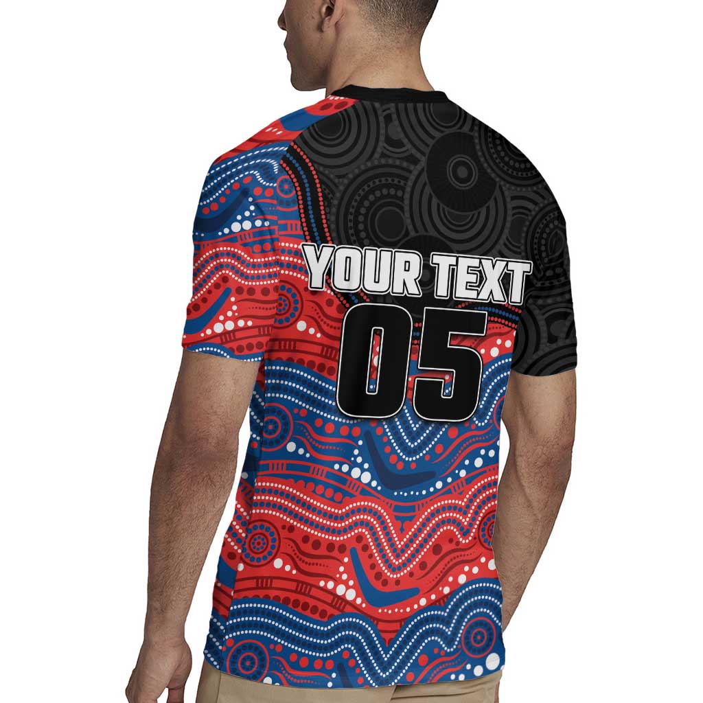 Custom Knights Rugby Jersey Warrior Mascot With Aboriginal Indigenous