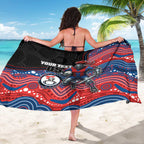 Custom Knights Sarong Warrior Mascot With Aboriginal Indigenous