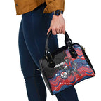 Custom Knights Shoulder Handbag Warrior Mascot With Aboriginal Indigenous