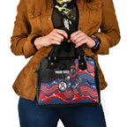 Custom Knights Shoulder Handbag Warrior Mascot With Aboriginal Indigenous
