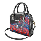 Custom Knights Shoulder Handbag Warrior Mascot With Aboriginal Indigenous