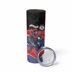 Custom Knights Skinny Tumbler Warrior Mascot With Aboriginal Indigenous