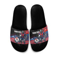 Custom Knights Slide Sandals Warrior Mascot With Aboriginal Indigenous