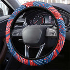 Knights Steering Wheel Cover Warrior Mascot With Aboriginal Indigenous