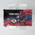 Custom Knights Tablecloth Warrior Mascot With Aboriginal Indigenous