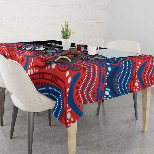 Custom Knights Tablecloth Warrior Mascot With Aboriginal Indigenous