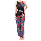 Custom Knights Tank Maxi Dress Warrior Mascot With Aboriginal Indigenous