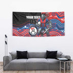 Custom Knights Tapestry Warrior Mascot With Aboriginal Indigenous