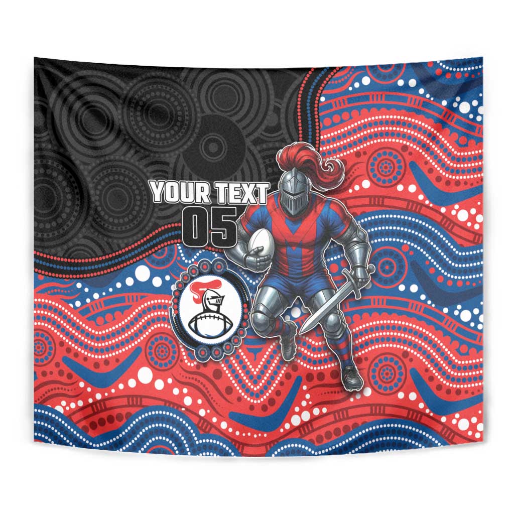 Custom Knights Tapestry Warrior Mascot With Aboriginal Indigenous