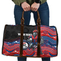 Custom Knights Travel Bag Warrior Mascot With Aboriginal Indigenous