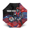 Custom Knights Umbrella Warrior Mascot With Aboriginal Indigenous