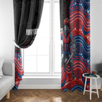 Custom Knights Window Curtain Warrior Mascot With Aboriginal Indigenous