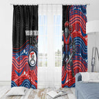 Custom Knights Window Curtain Warrior Mascot With Aboriginal Indigenous