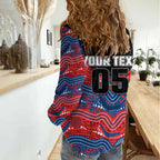 Custom Knights Women Casual Shirt Warrior Mascot With Aboriginal Indigenous