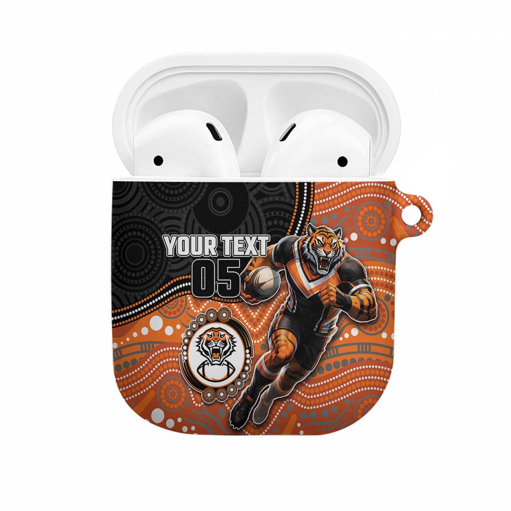 Custom Tigers AirPods Case Warrior Mascot With Aboriginal Indigenous