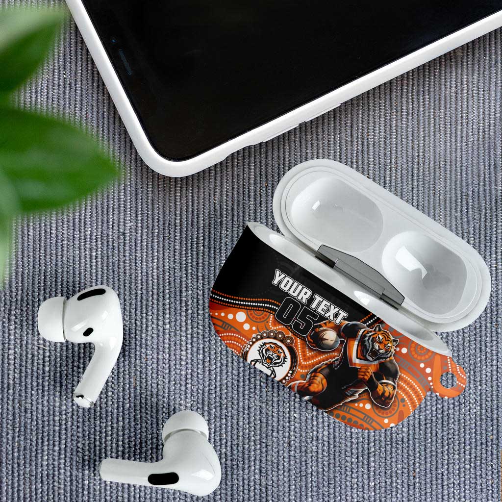 Custom Tigers AirPods Case Warrior Mascot With Aboriginal Indigenous