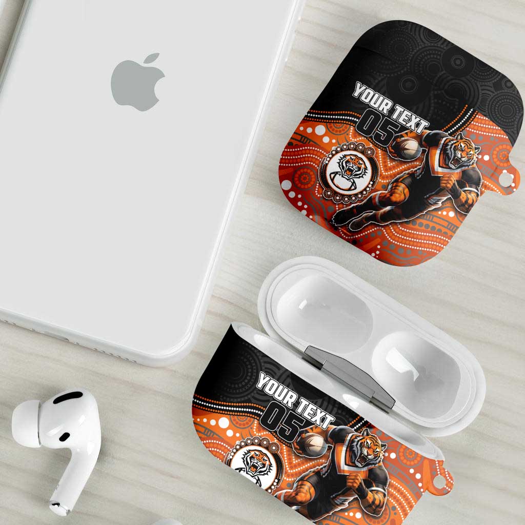 Custom Tigers AirPods Case Warrior Mascot With Aboriginal Indigenous