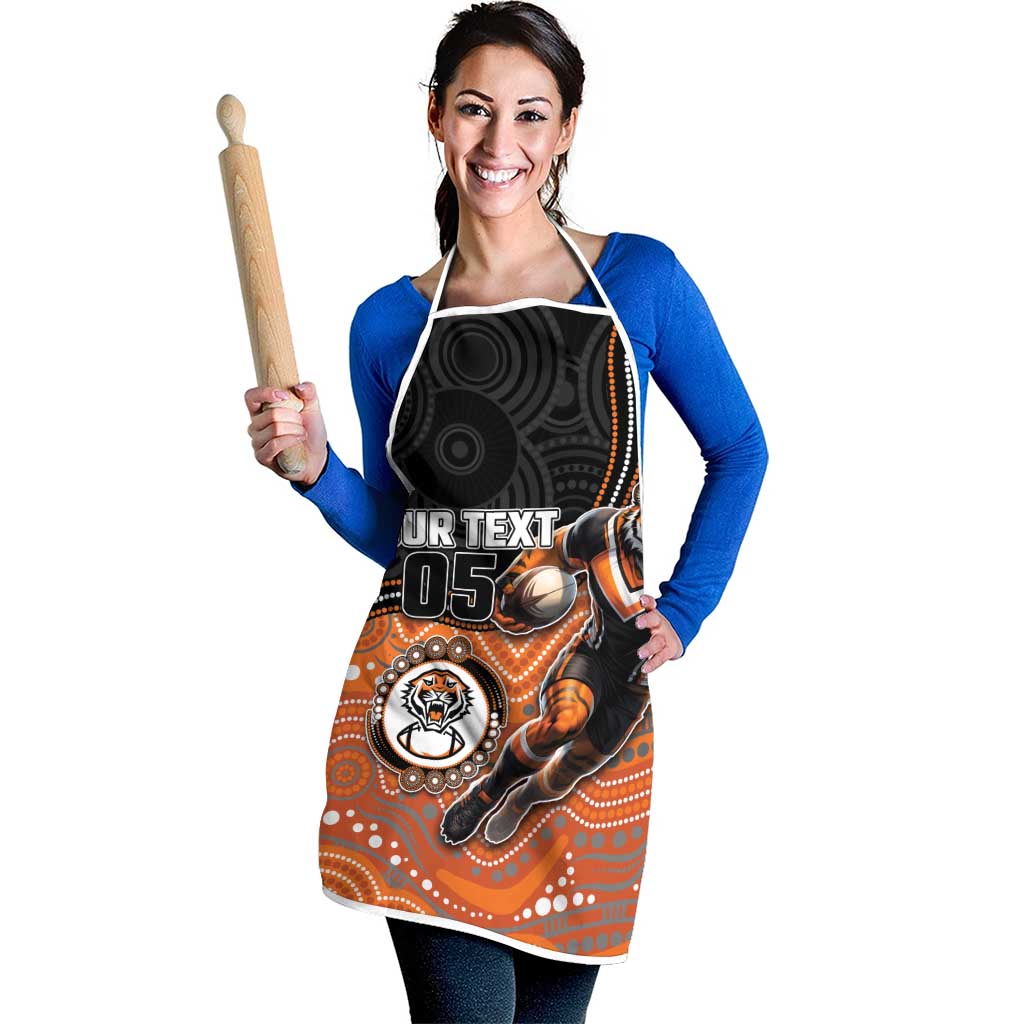 Custom Tigers Apron Warrior Mascot With Aboriginal Indigenous