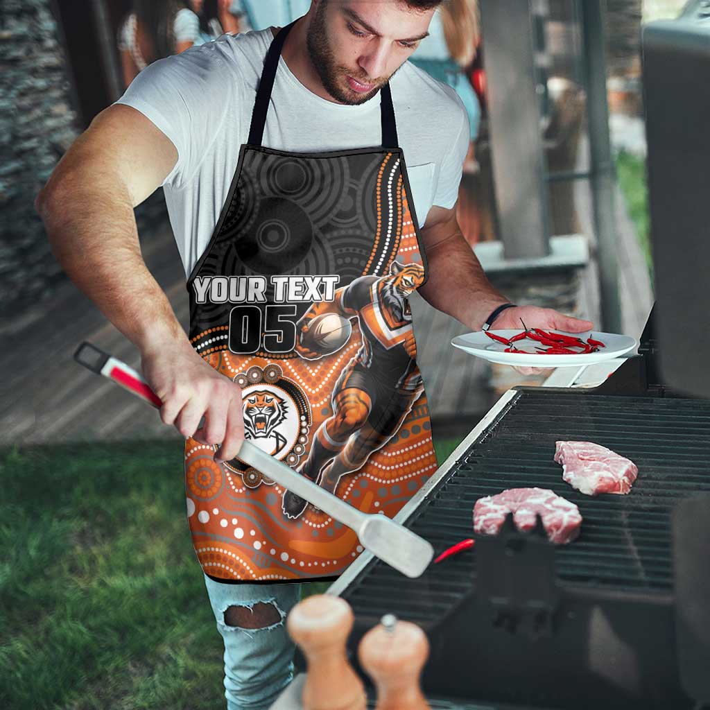 Custom Tigers Apron Warrior Mascot With Aboriginal Indigenous