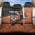 Custom Tigers Back Car Seat Cover Warrior Mascot With Aboriginal Indigenous
