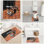 Custom Tigers Bathroom Set Warrior Mascot With Aboriginal Indigenous