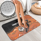 Custom Tigers Bathroom Set Warrior Mascot With Aboriginal Indigenous