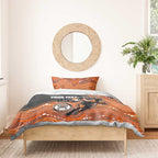 Custom Tigers Bedding Set Warrior Mascot With Aboriginal Indigenous